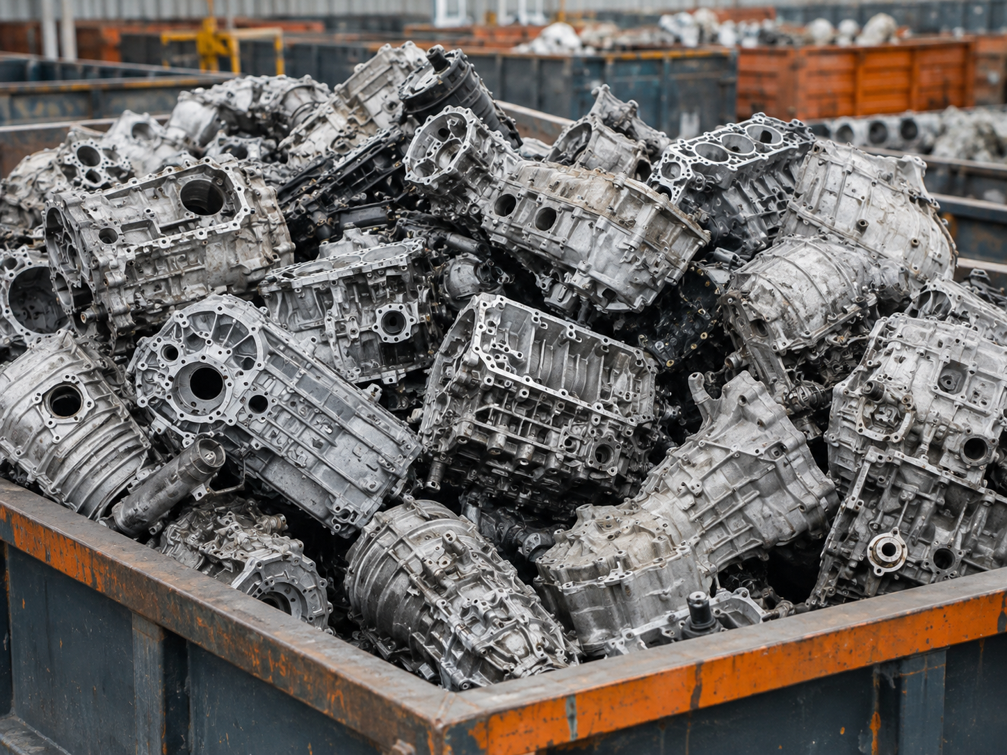 Representative aluminum engine and transmission scrap
