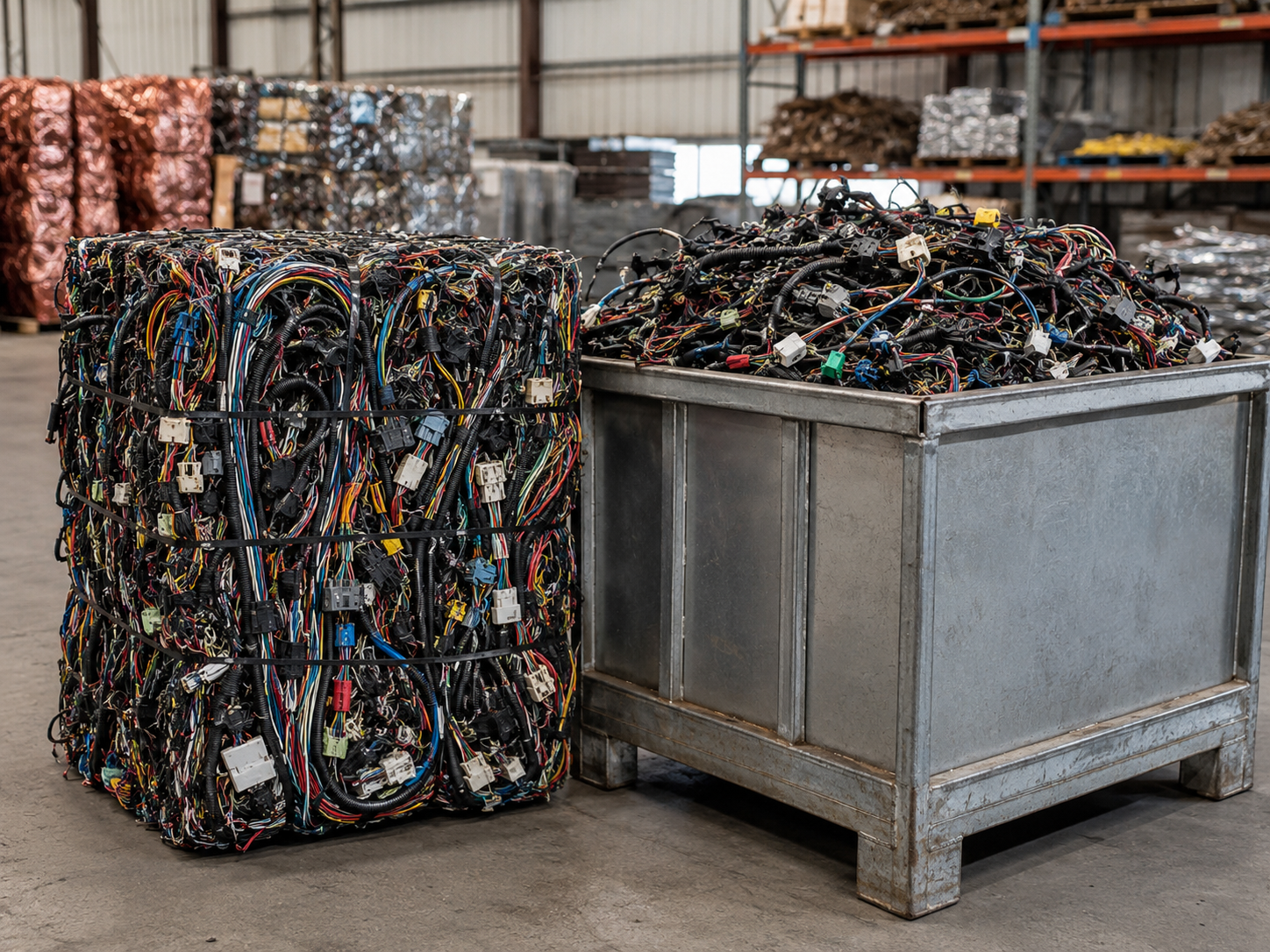 Representative automotive wiring harness scrap